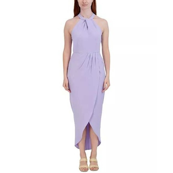 julia jordan Dresses & Skirts - NWOT Julia Jordan Lilac Halter Neck Sleeveless Party Cocktail Midi Dress size 14